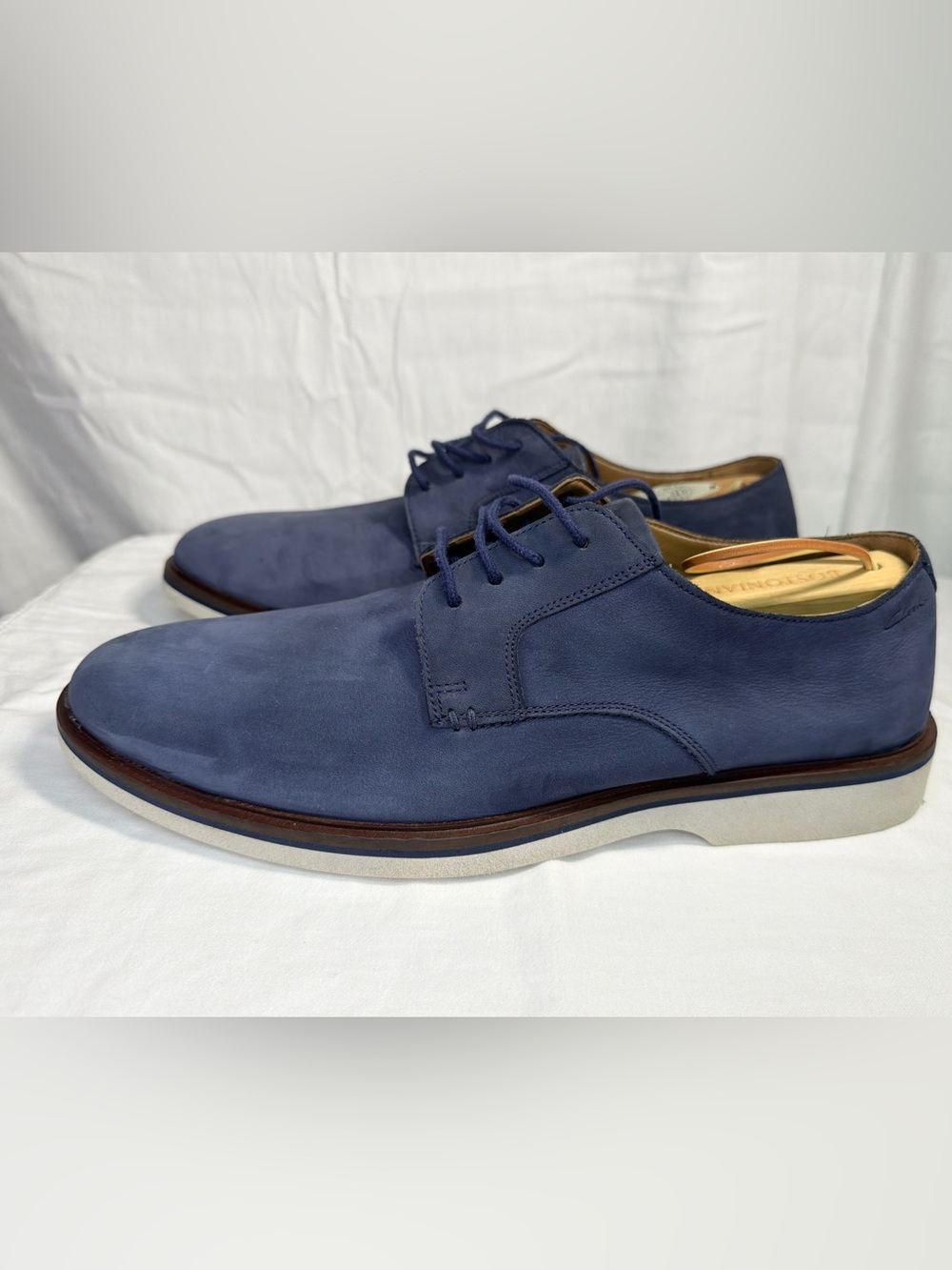 Clarks Men's Navy Suede Derby Shoes